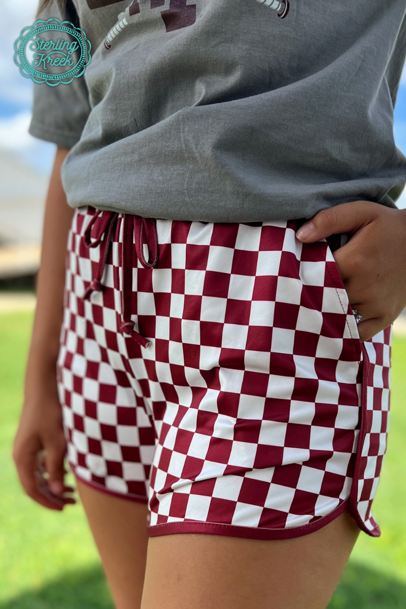 Pep Rally Shorts Maroon