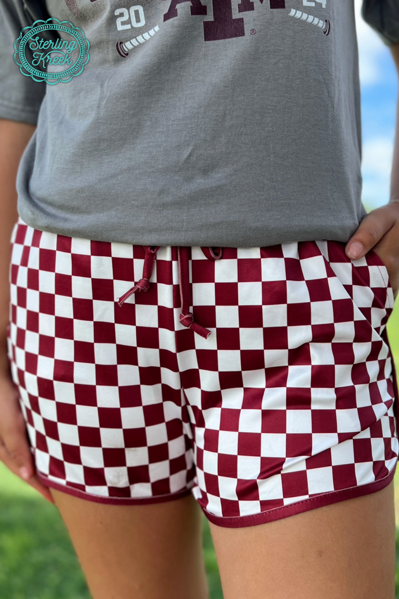 Pep Rally Shorts Maroon