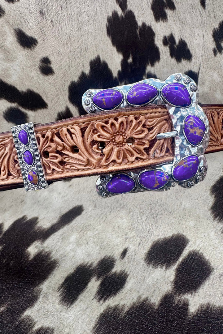 Buckle Up Belt Buckle Purple