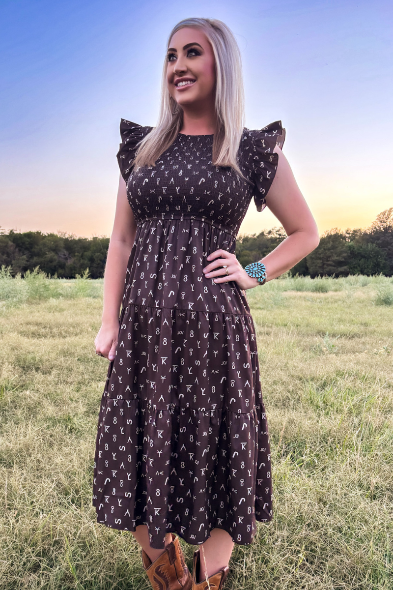 Ranch Stamped Dress
