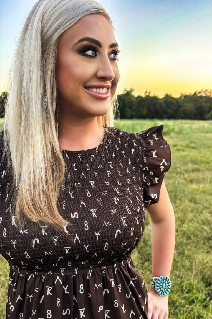 Ranch Stamped Dress