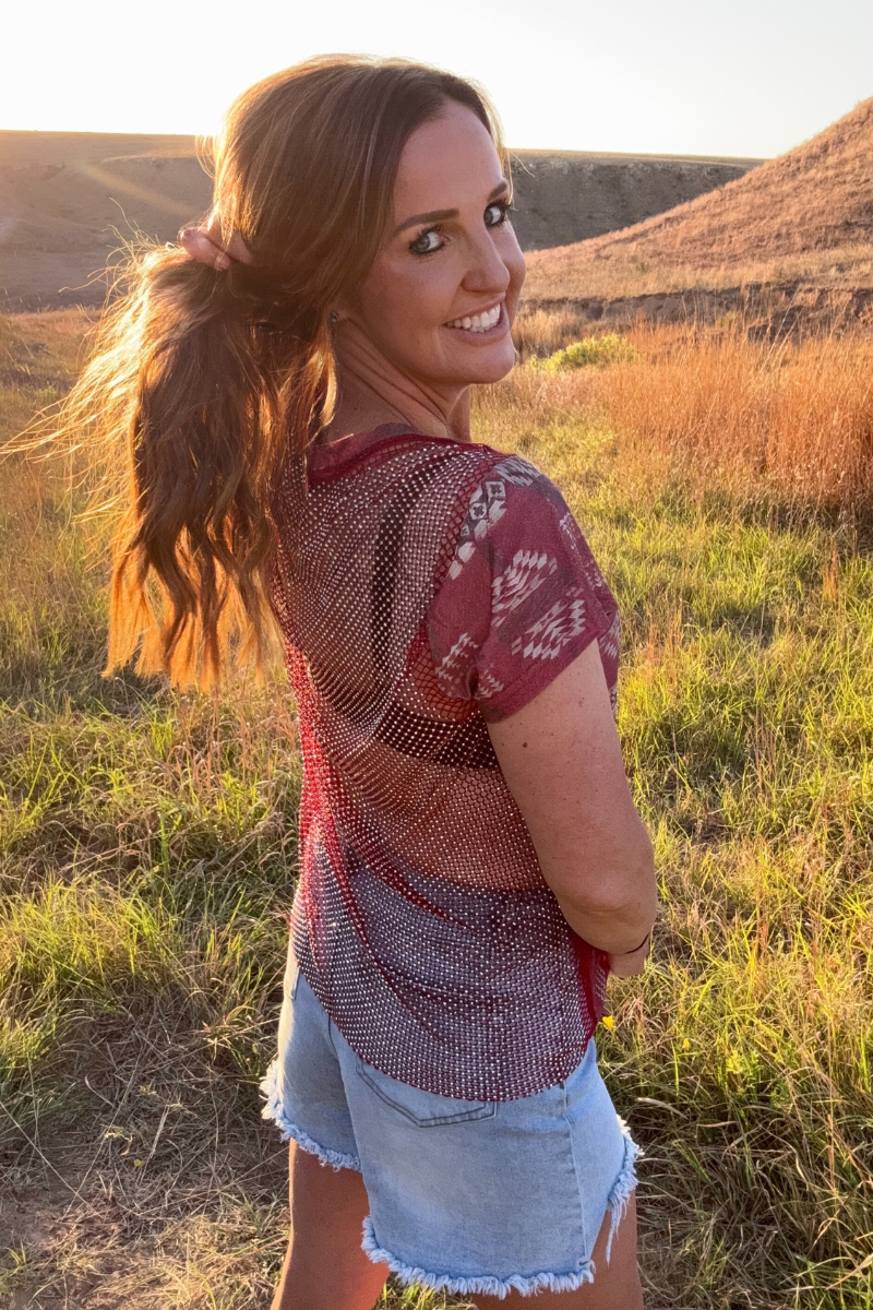 Sparkle Country Top