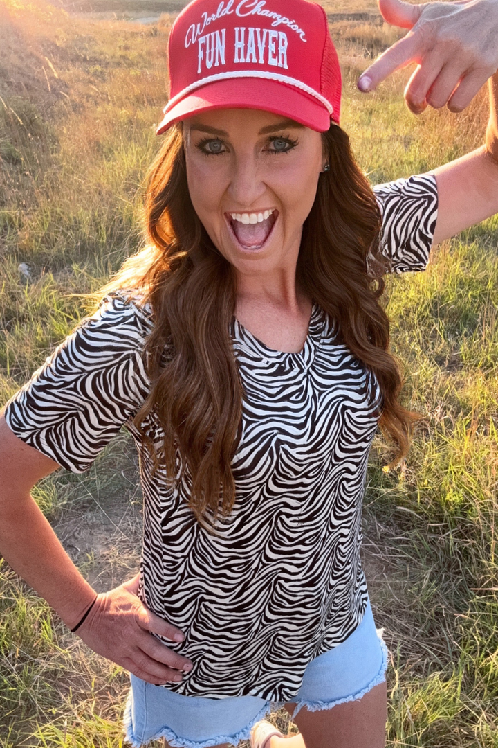 Cowgirl Safari V-Neck Top
