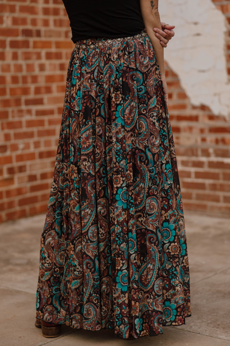 Sagebrush Swirl Maxi Skirt