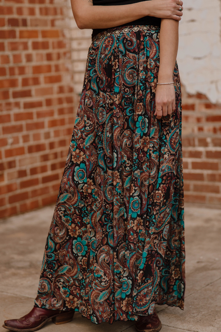 Sagebrush Swirl Maxi Skirt