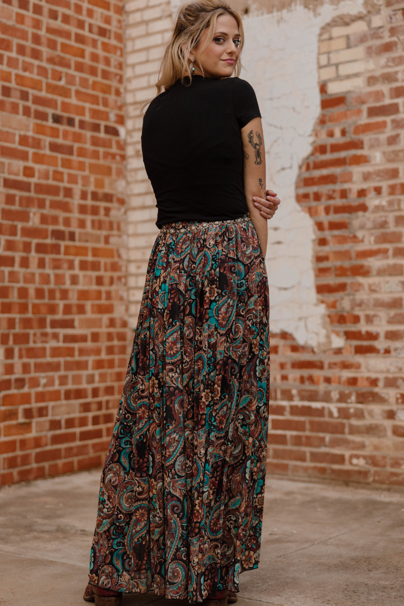Sagebrush Swirl Maxi Skirt
