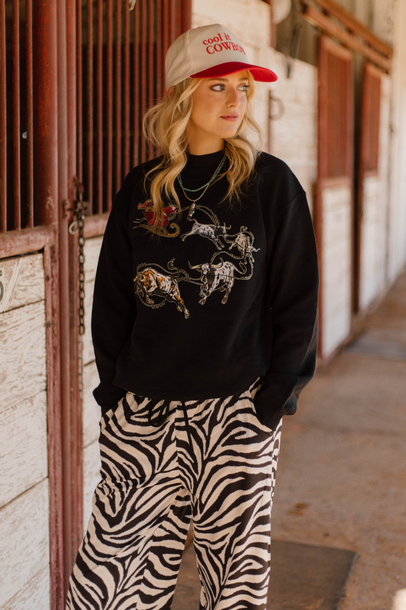 Santa's Cattle Drive Pullover