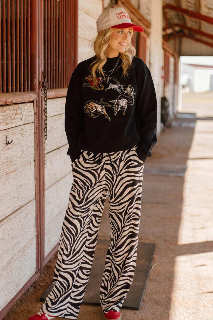 Santa's Cattle Drive Pullover