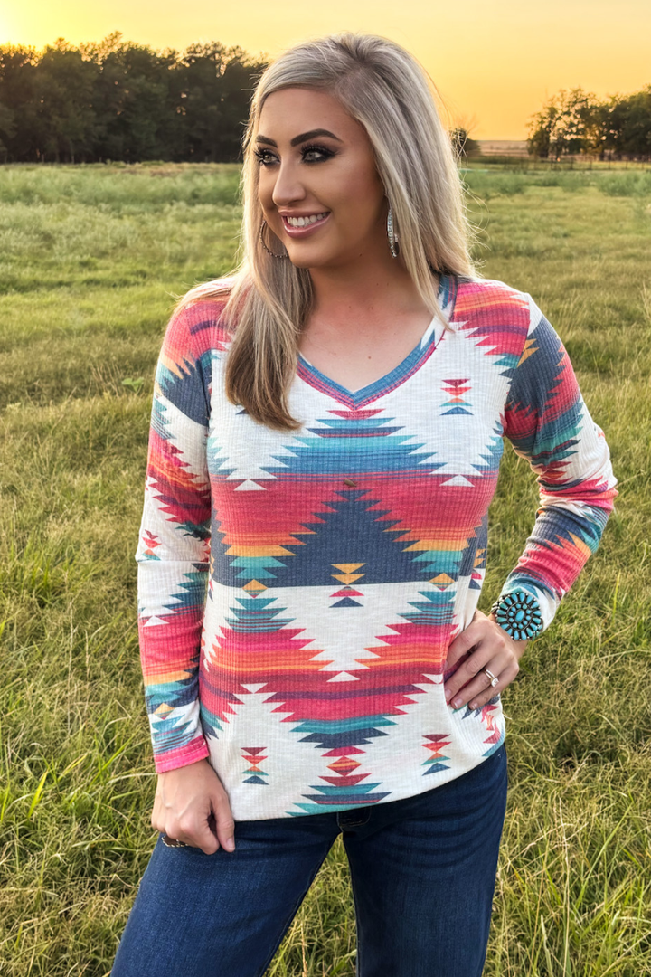 Santa Fe Aztec Top