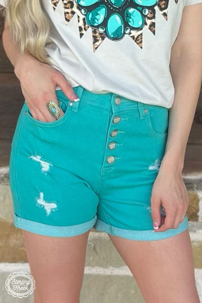 TENNESSEE WALKING SHORTS TURQUOISE