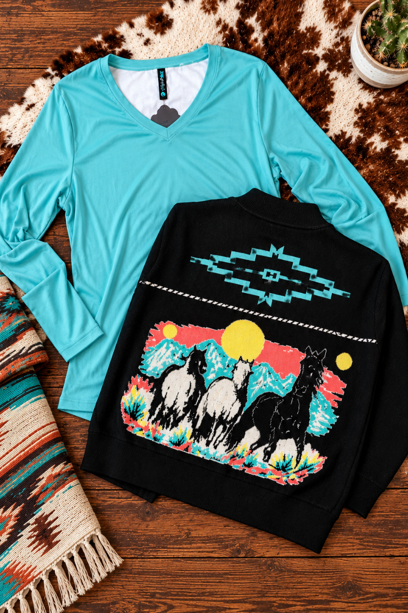Simple Sterling Long Sleeve - Dusty Teal