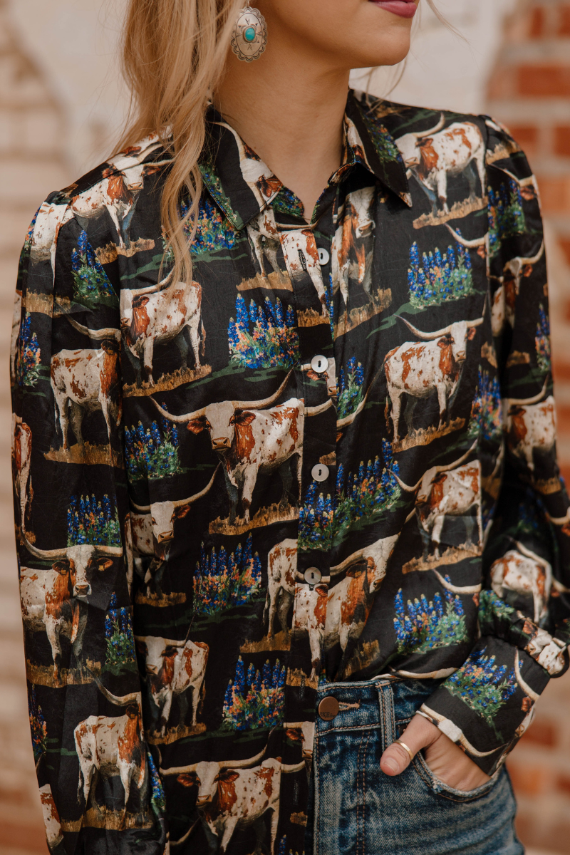 Somewhere In Texas Button Up