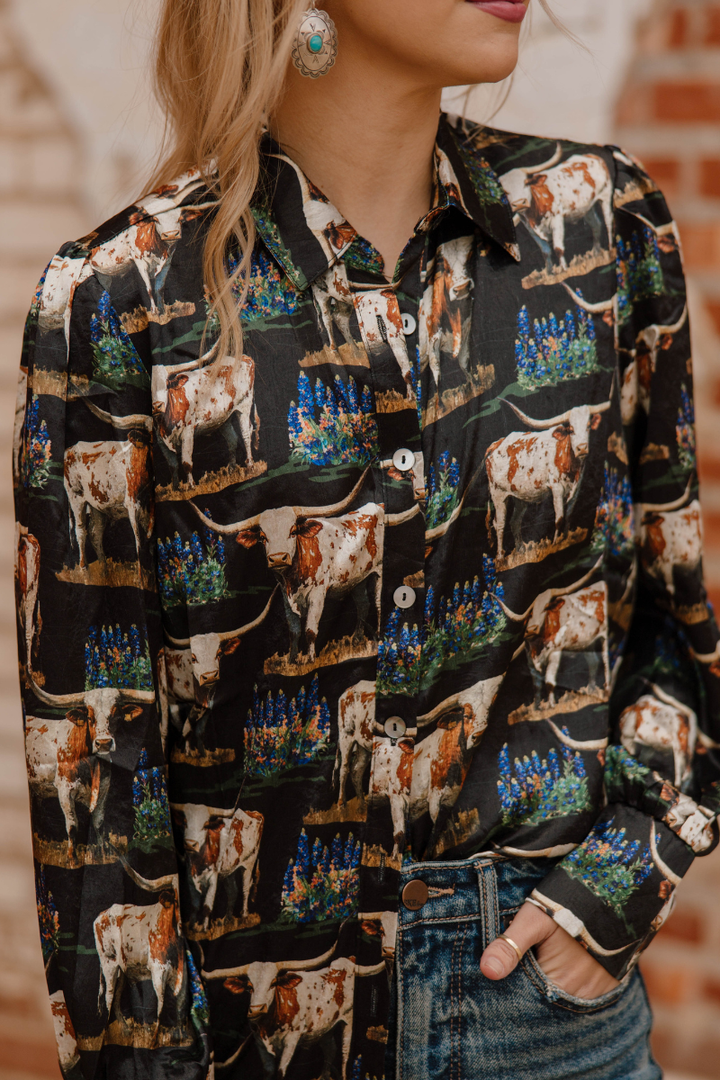 Somewhere In Texas Button Up