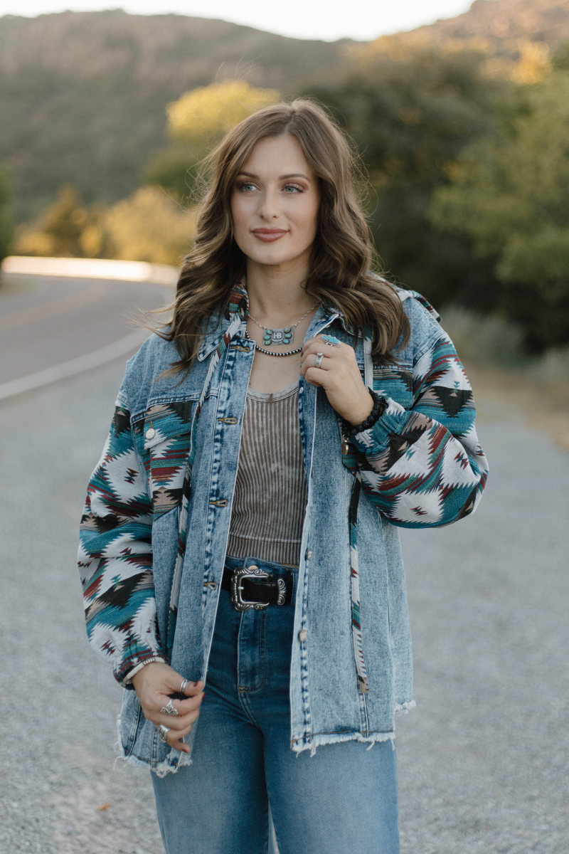 Southern Roots Denim Shacket