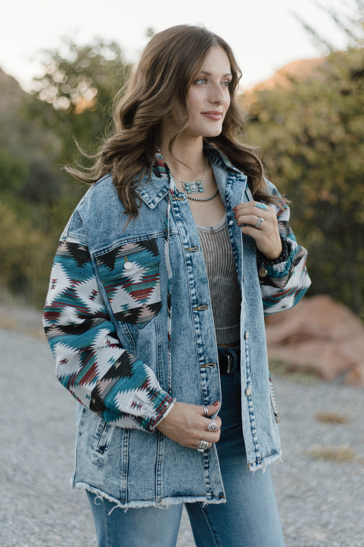 Southern Roots Denim Shacket