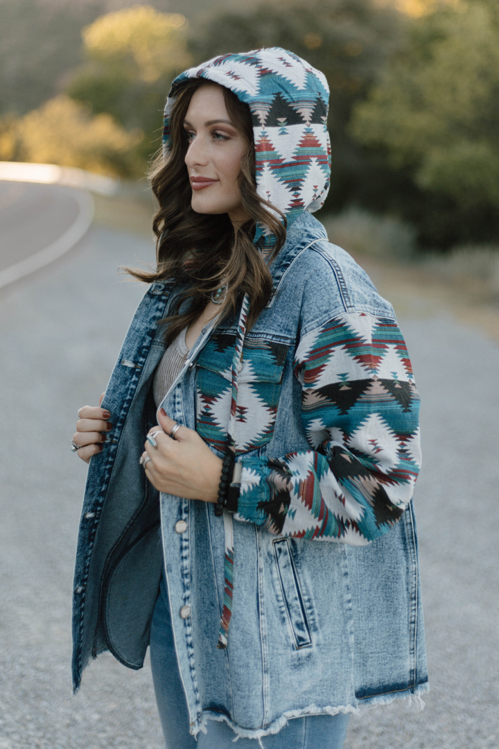 Southern Roots Denim Shacket