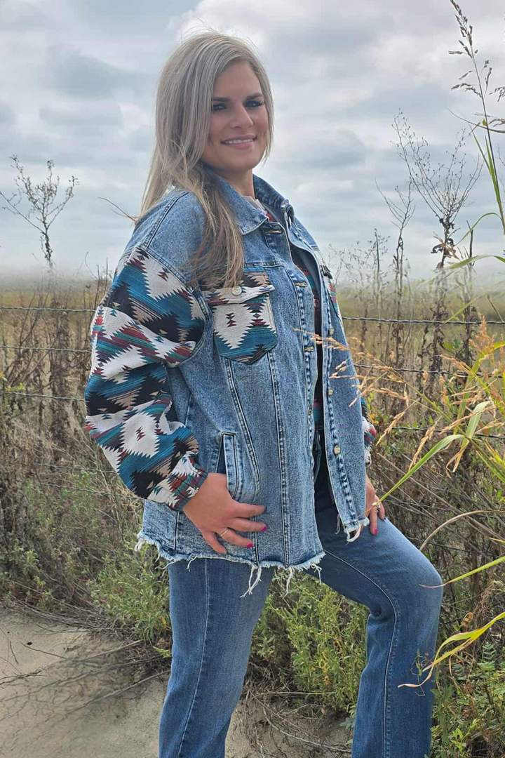 Southern Roots Denim Shacket