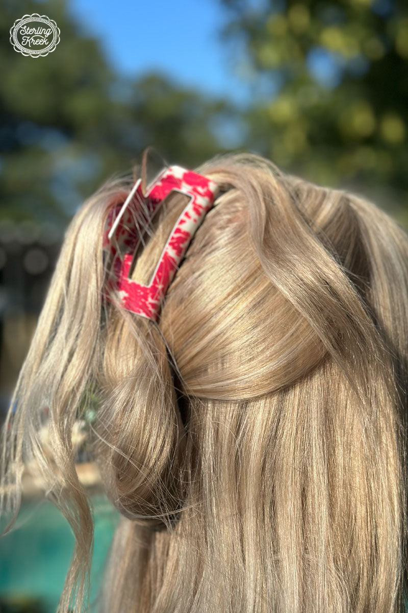 Strawberry Moo Hair Clip