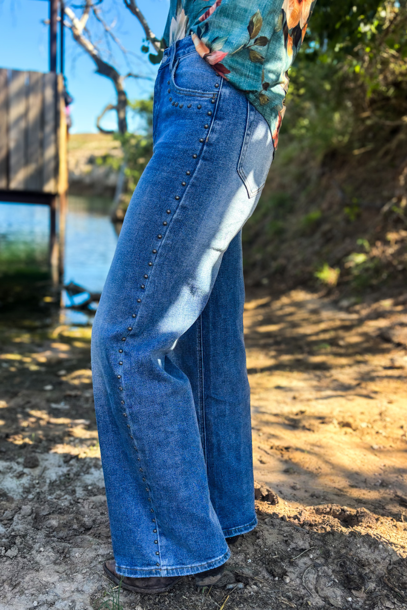 Studded SK Denim