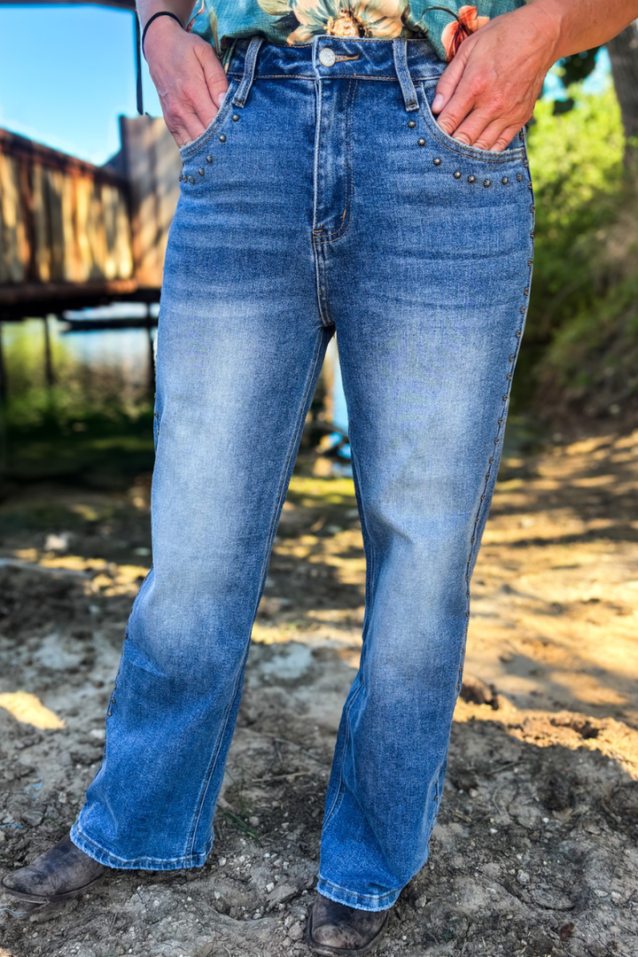 Studded SK Denim