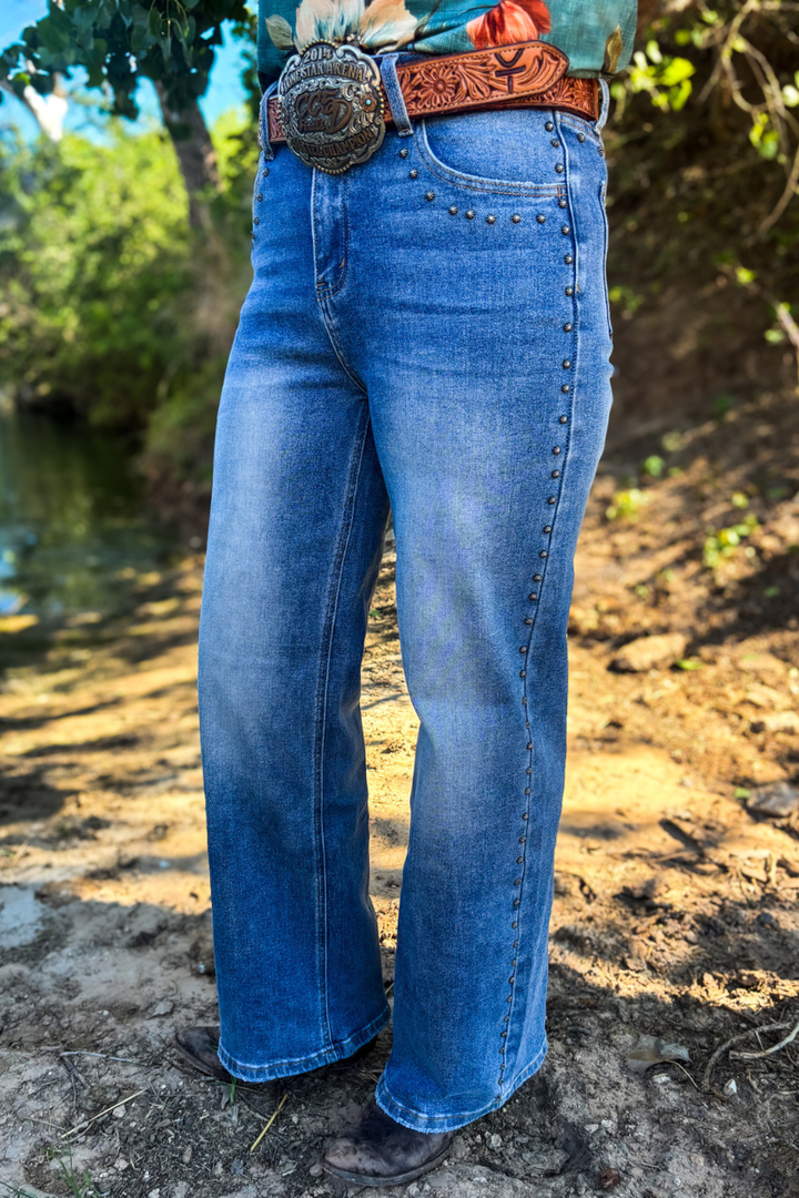 Studded SK Denim