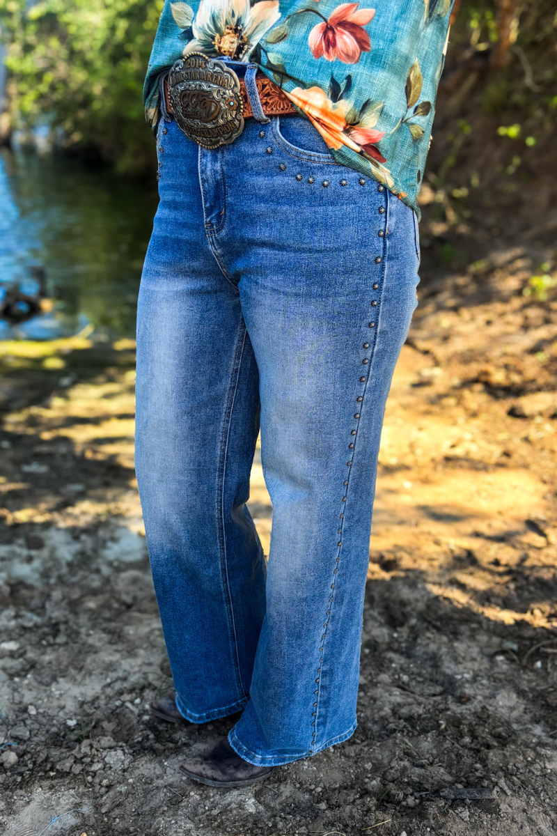 Studded SK Denim