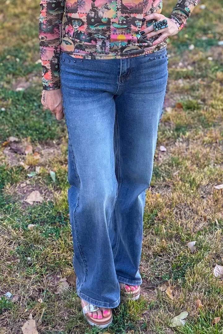 Studded SK Denim