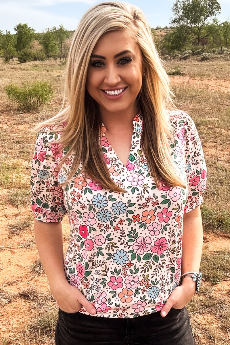Sunday Morning Bloom Top