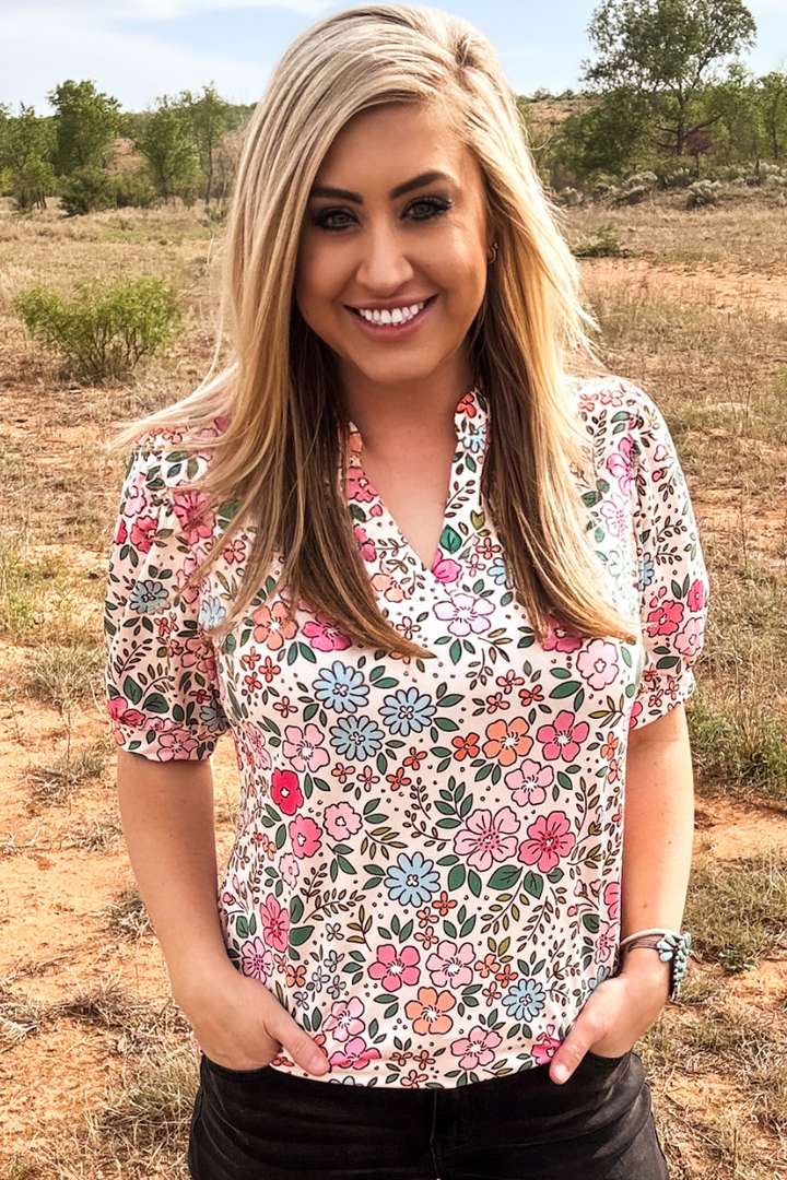 Sunday Morning Bloom Top