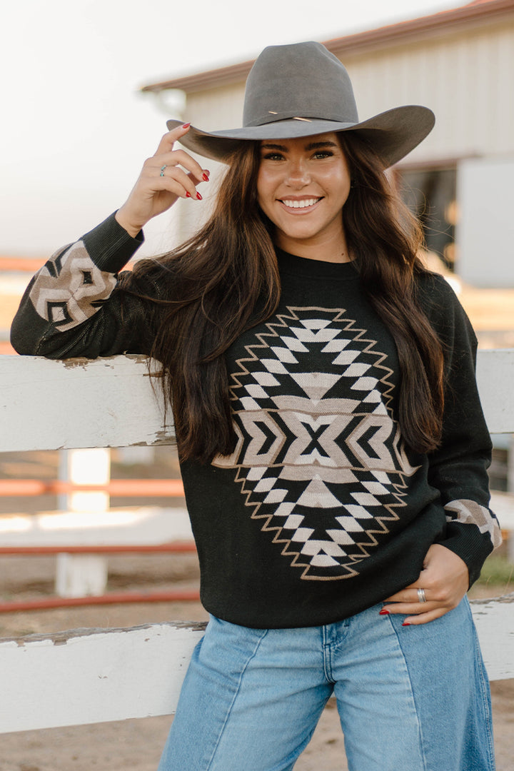 Night Aztec Sweater