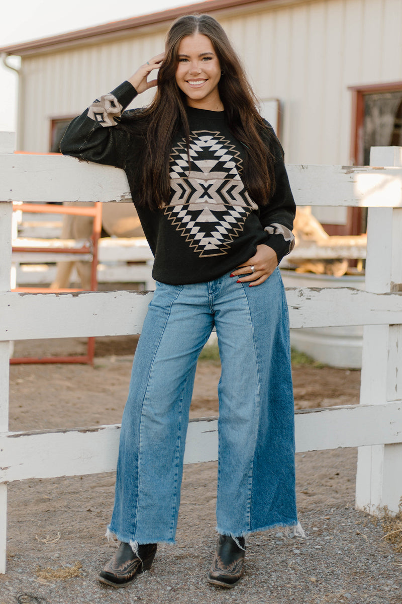 Night Aztec Sweater