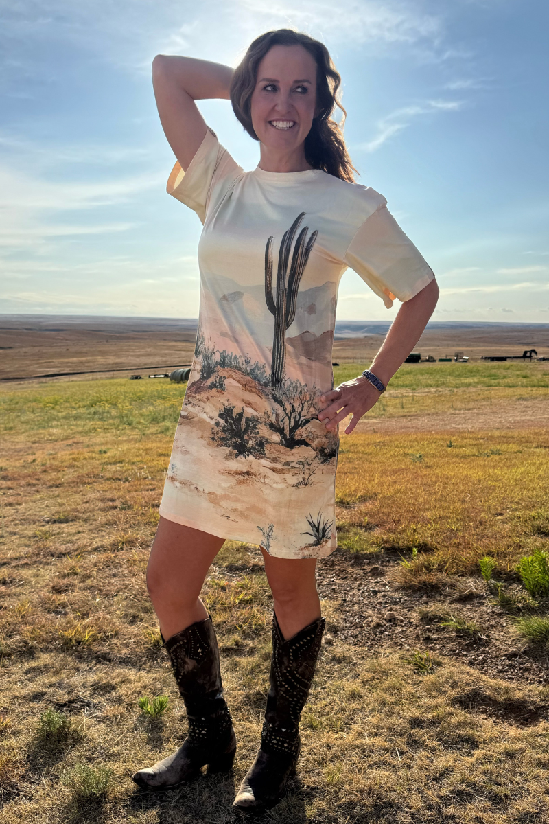 Canyon Sands T-Shirt Dress
