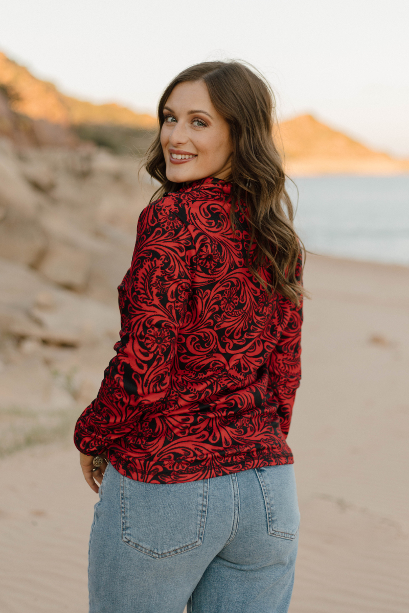 Tailgate Party Pullover Red & Black