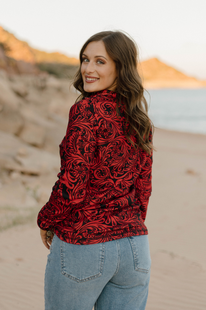 Tailgate Party Pullover Red & Black