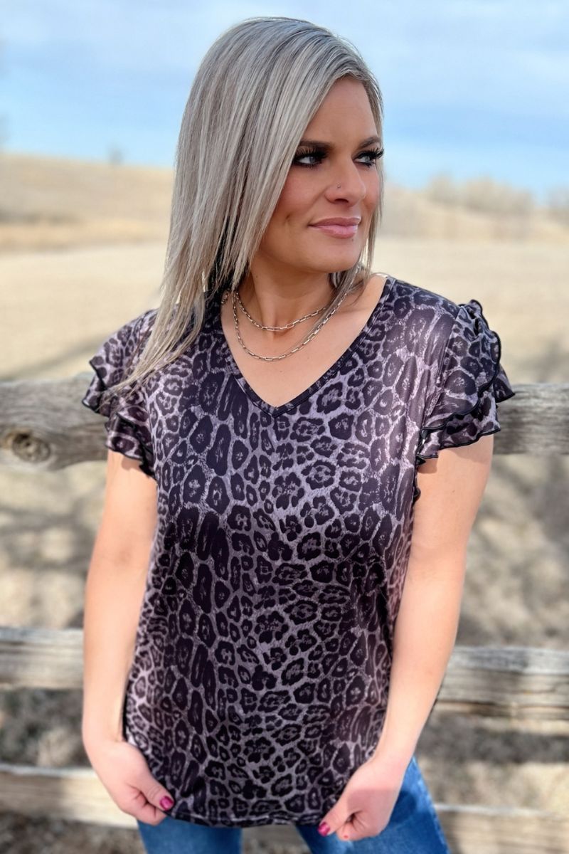 The Night Leopard Top