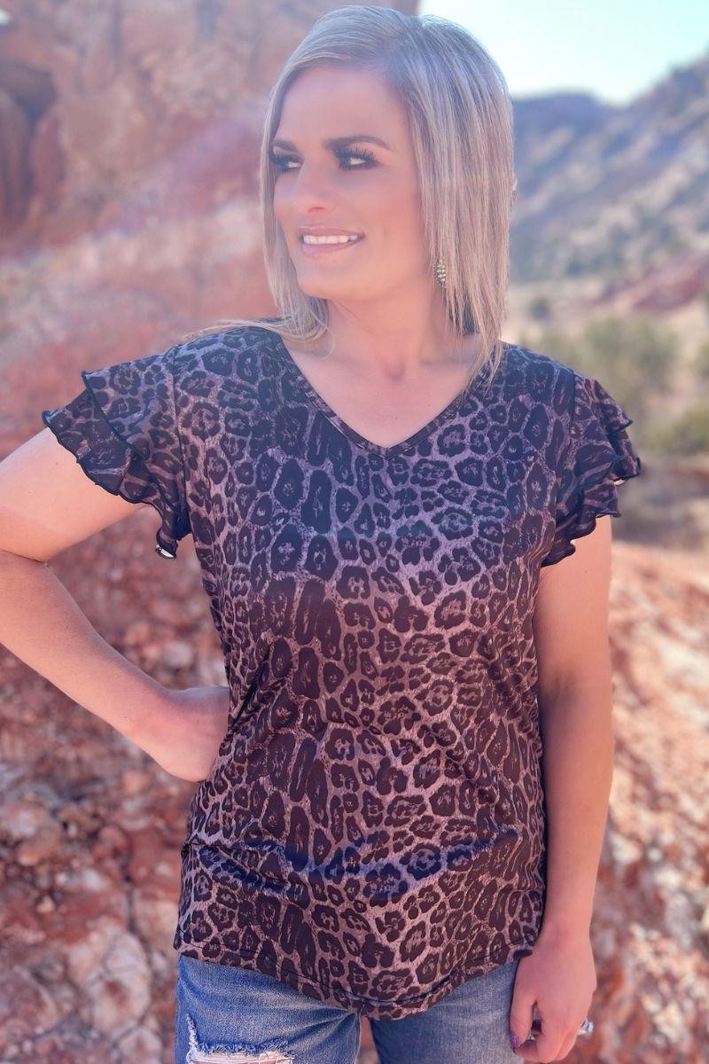 The Night Leopard Top