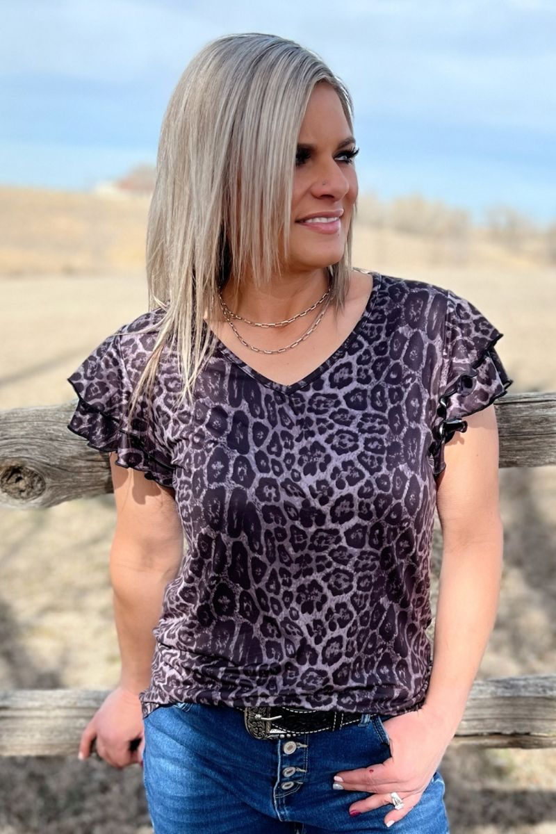 The Night Leopard Top