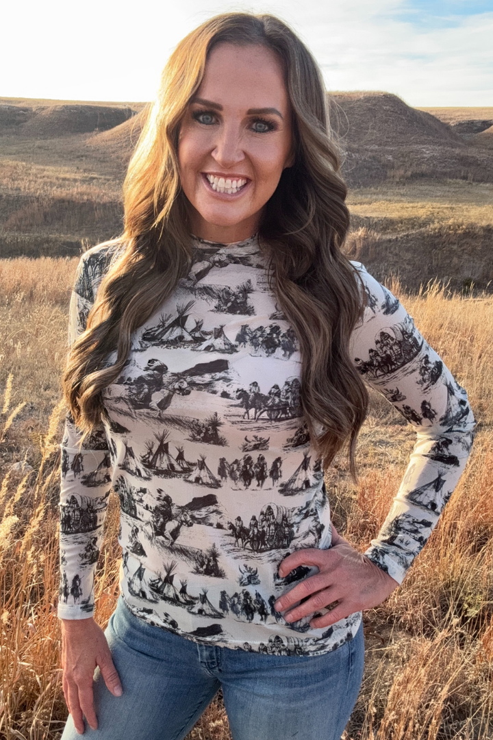 Spirit of The Plains Mesh Top