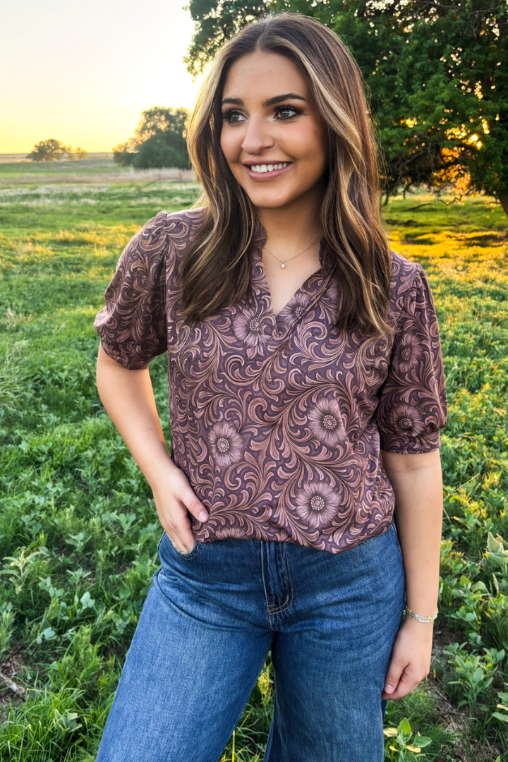 Tooled and Wild Top