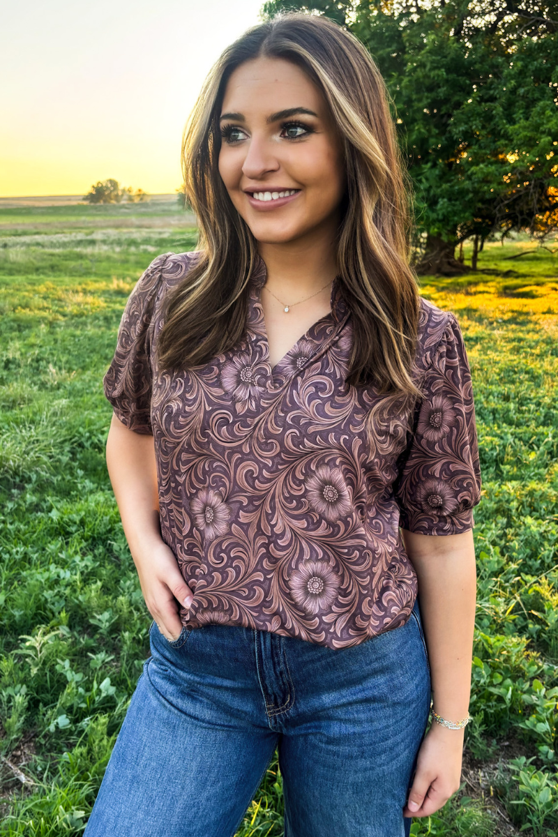 Tooled and Wild Top