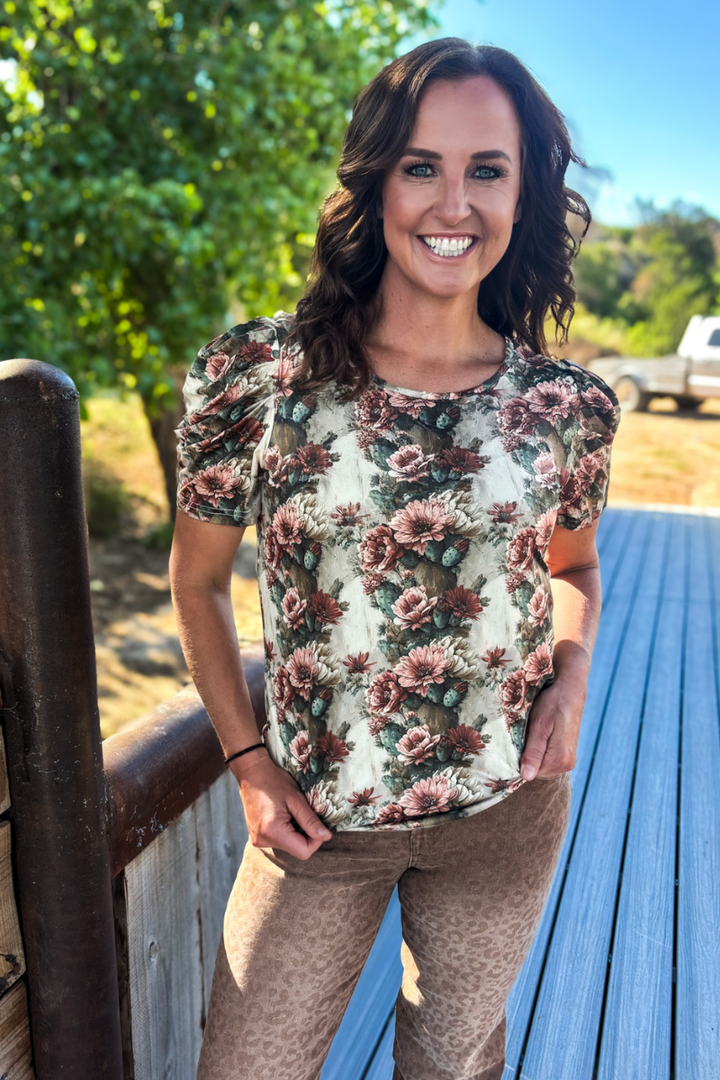 Cactus Bloom Top