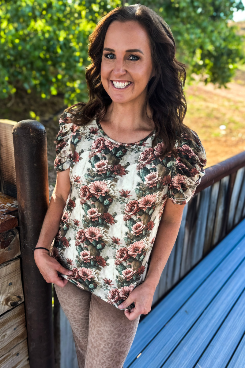 Cactus Bloom Top