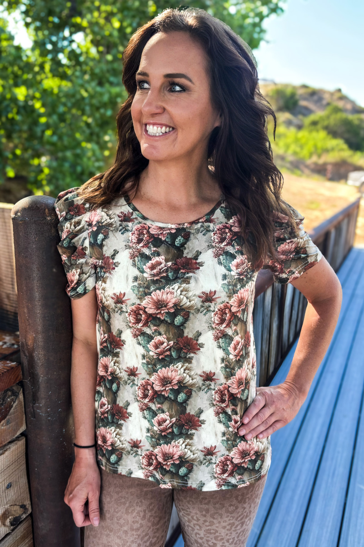 Cactus Bloom Top