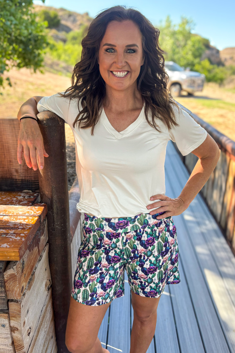 Desert Bloom Long Shorts