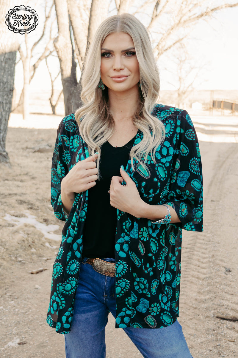 Touch of Turquoise Cardigan