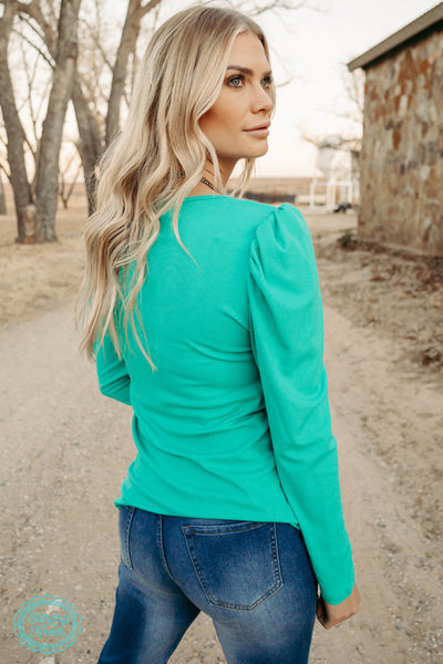 Something Classy Turquoise Top