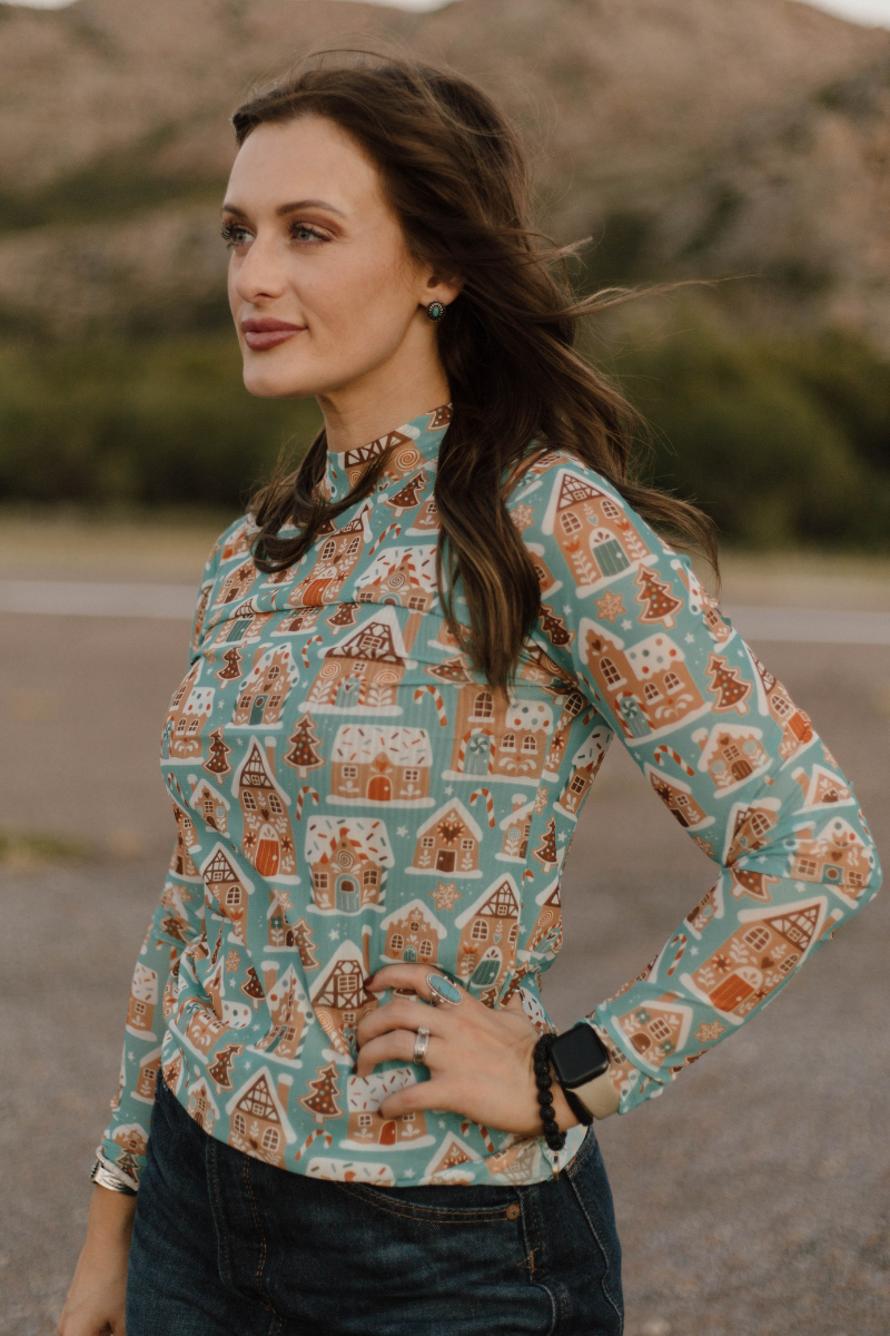 Wrangler's Wonderland Mesh Top