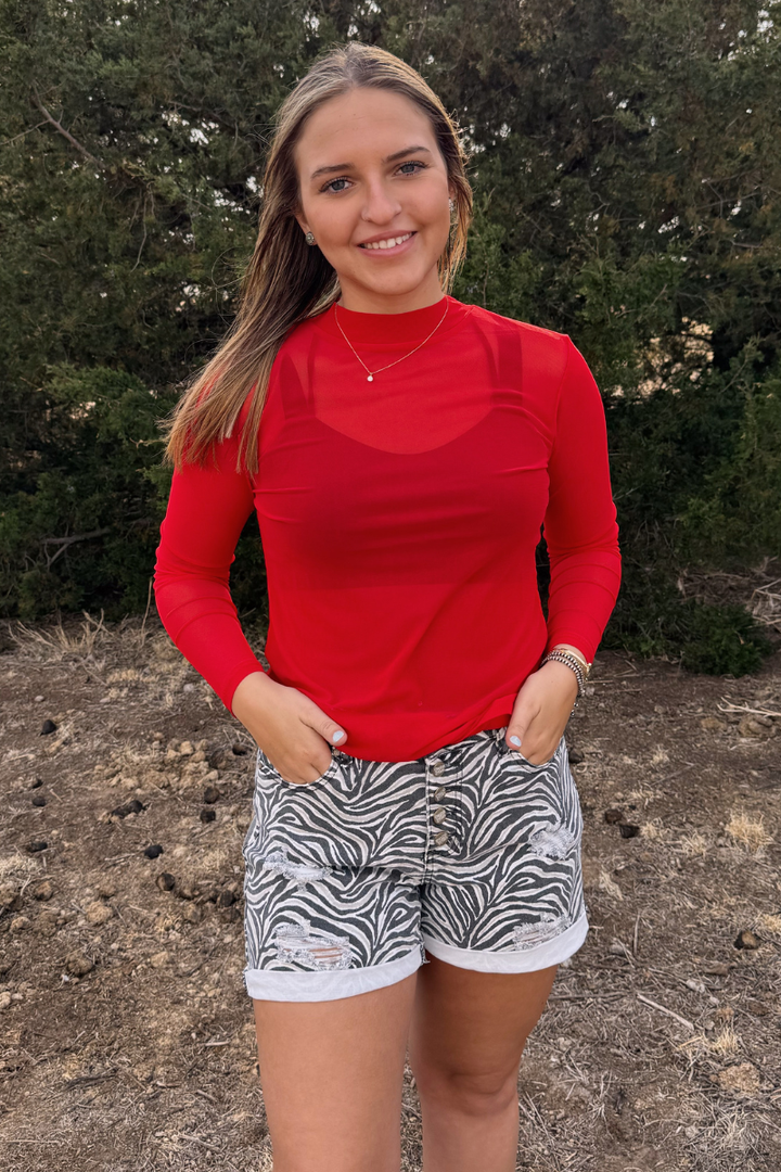 Meshed Out Red