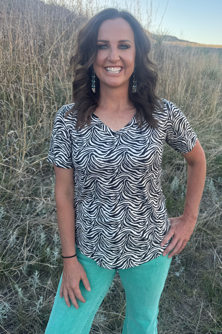 Cowgirl Safari V-Neck Top