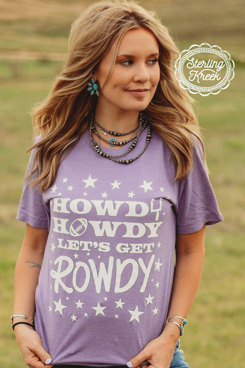 Who's ready for some football!!! This shirt is perfect for the season!!! We wanted something to really stick out in the stands, so we gave you this tee! The white letters really pop off this purple shirt in the best way possible! The unisex fitting makes this shirt great for all shapes and sizes!  MSRP:$ 25+